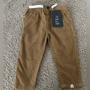 NWT Me & Henry Boys brown ribbed pants. 6-12 months